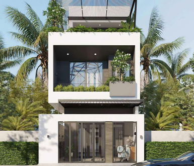 Nhà phố hiện đại 144m2 – gia đình anh Đức tại TP. Tây Ninh