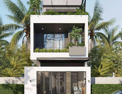 Nhà phố hiện đại 144m2 – gia đình anh Đức tại TP. Tây Ninh