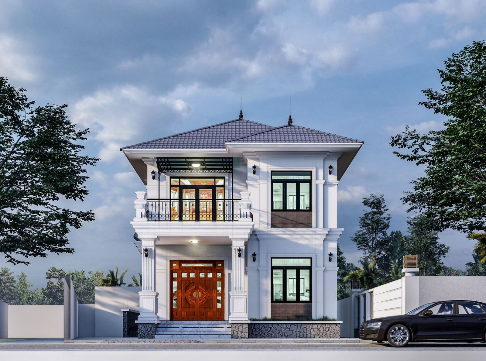 Biệt Thự Mái Nhật 2 Tầng