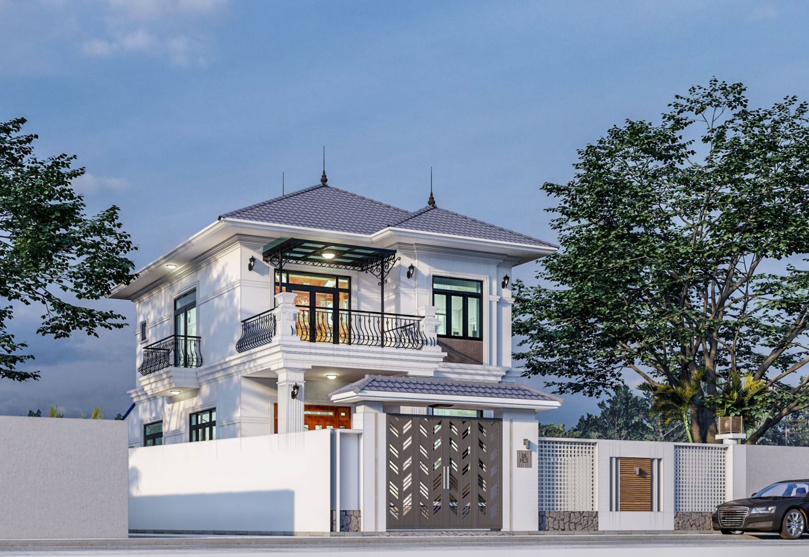 Biệt Thự Mái Nhật 2 Tầng
