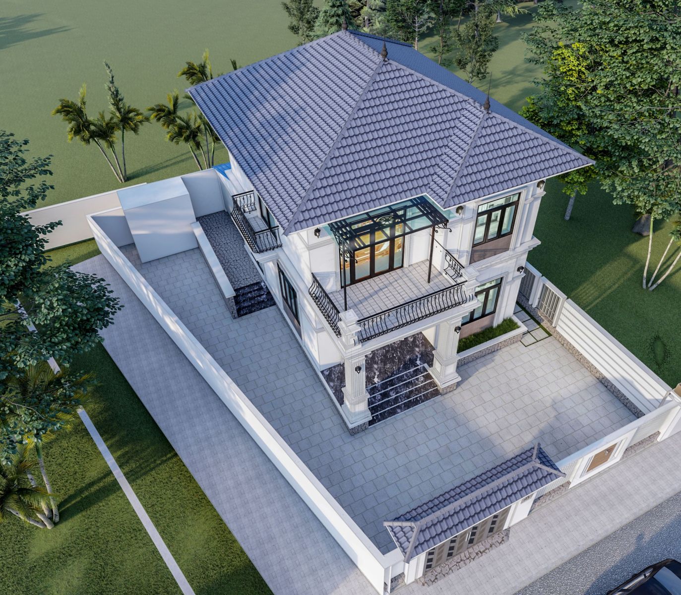Biệt Thự Mái Nhật 2 Tầng