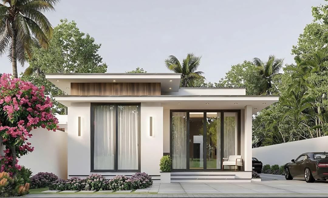 nhà cấp 4 mái bằng