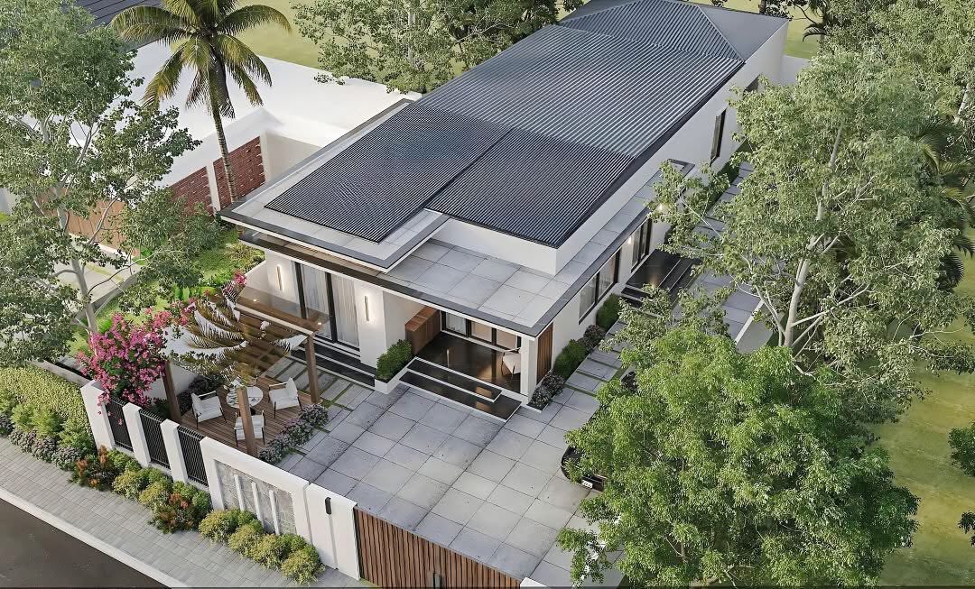 nhà cấp 4 mái bằng