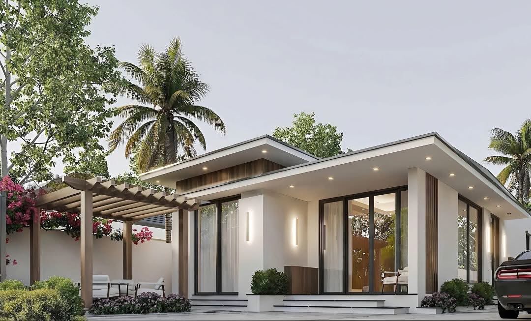 nhà cấp 4 mái bằng